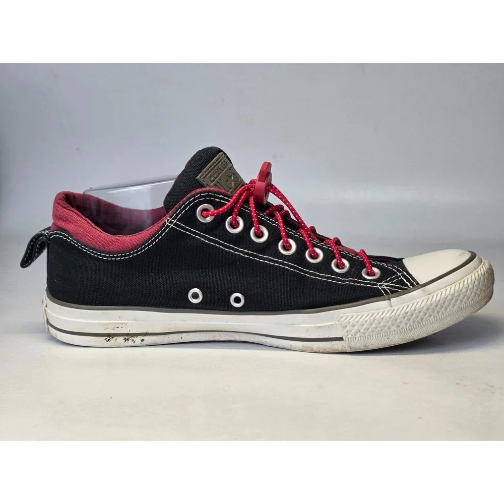 Converse All Star Men's Sneakers Size‎ 9 Women's 11 Black Red Trim Shoes 142291F - Picture 3 of 13